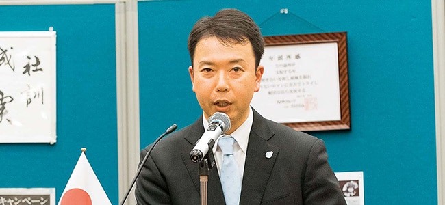 靖国神社崇敬奉賛会事務局の柴田裕史様